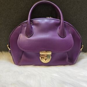 Salvatore Ferragamo Fiamma Bag – Purple Italian Leather